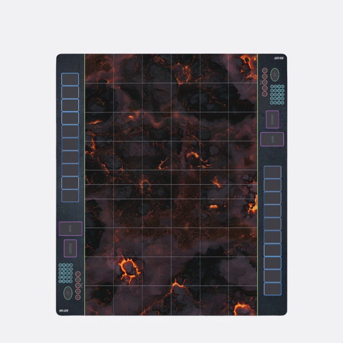 StarCraft TMG Battle Mat 54"x48" / 137x122 cm – Koprulu Battlegrounds – Ashes of Char (top-view)