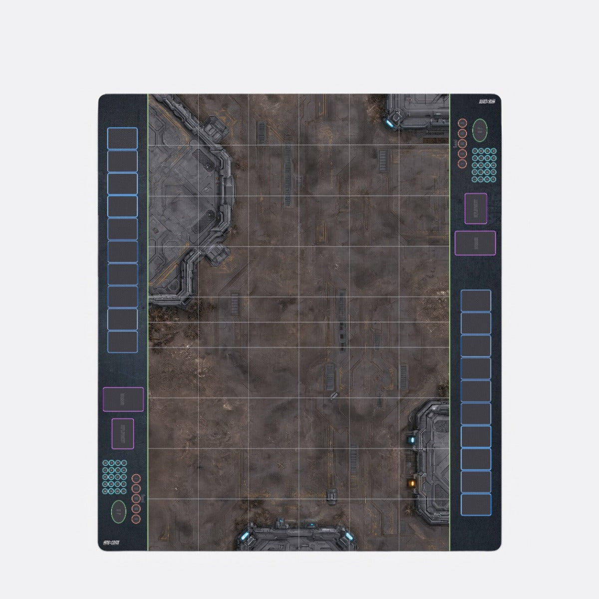 StarCraft TMG Battle Mat 54"x48" / 137x122 cm – Koprulu Battlegrounds – Outpost Korhal (top-view)