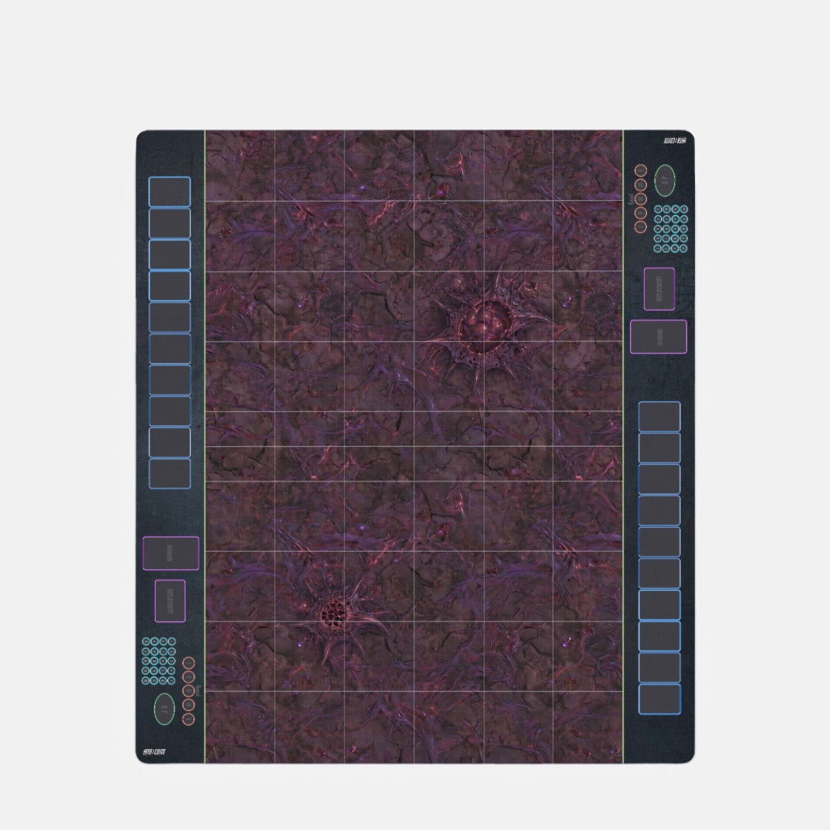 StarCraft TMG Battle Mat 54"x48" / 137x122 cm – Koprulu Battlegrounds – Zerus Broodlands (top-view)