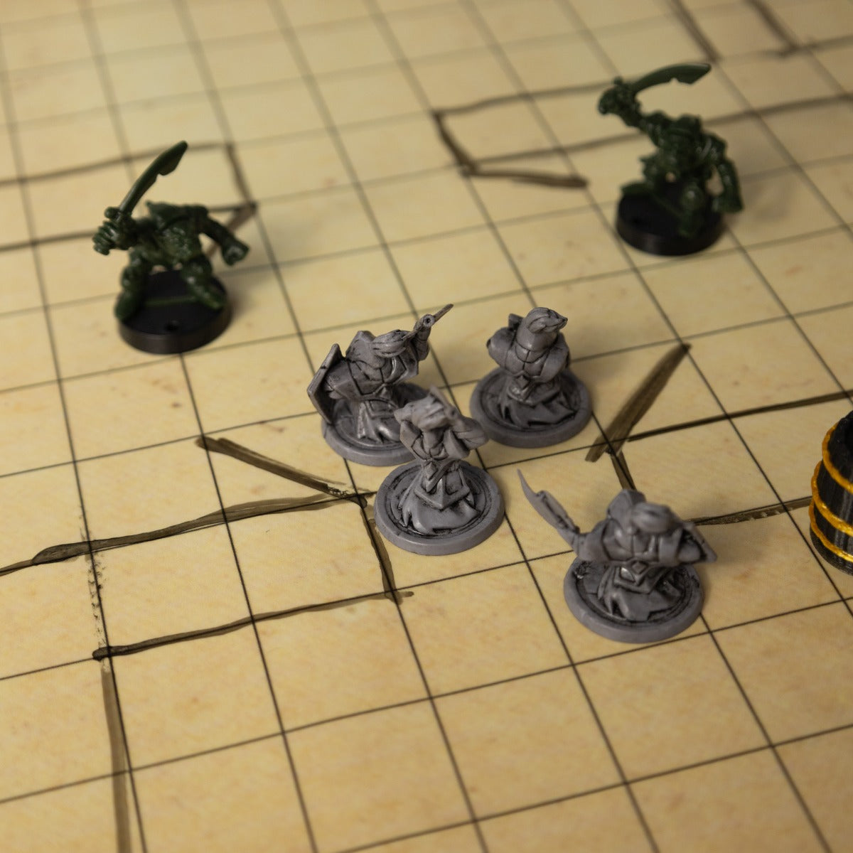 Papyrus dry-erase RPG mat 80x80 cm with square grid