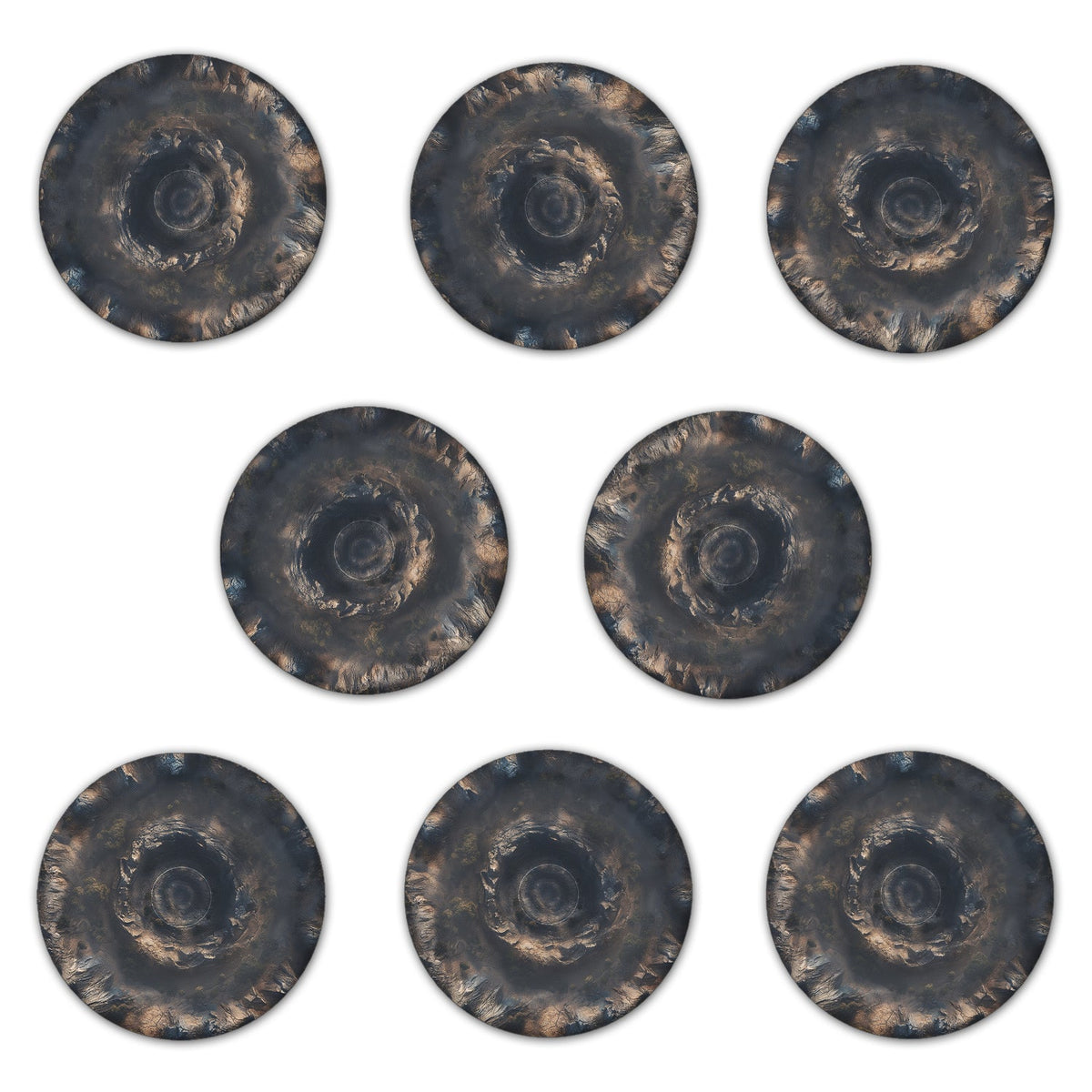 Mountain Ring rubber objective markers for Age of Sigmar & Warhammer 40K, 7.6 inches – full view 2