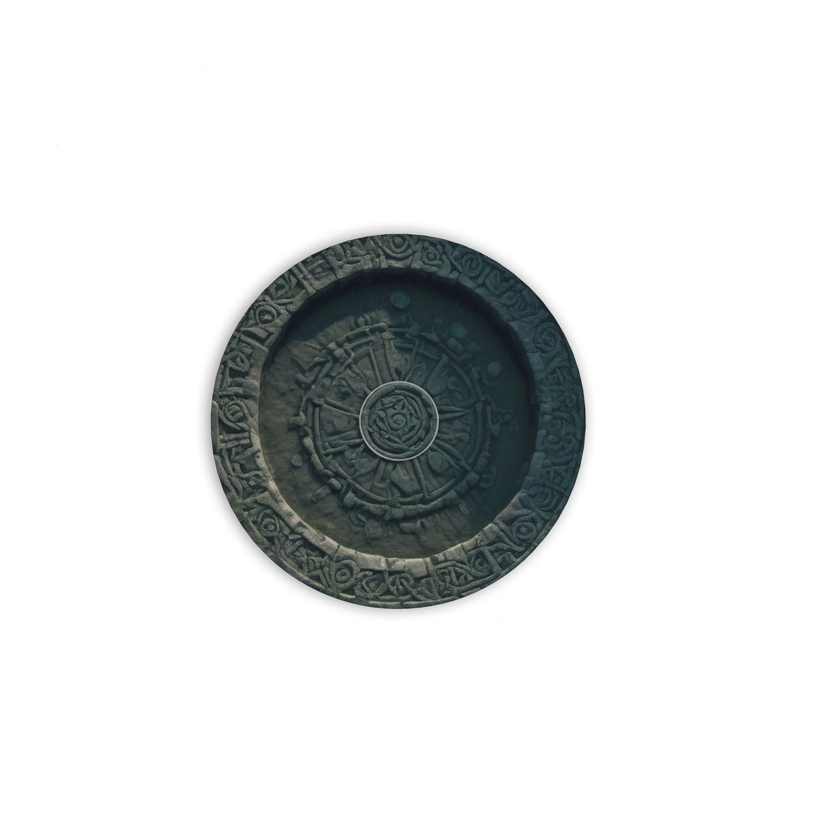 Natural Seal rubber objective markers for Age of Sigmar & Warhammer 40K, 7.6 inches – full view