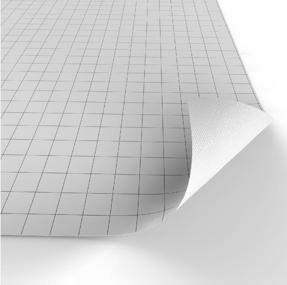 White dry-erase RPG mat 80x80 cm with square grid