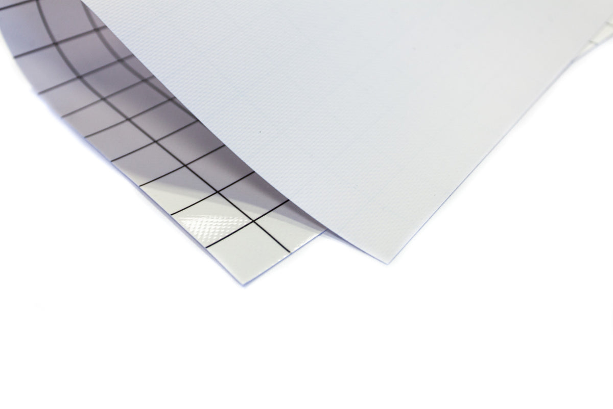 White dry-erase RPG mat 50x50 cm with square grid