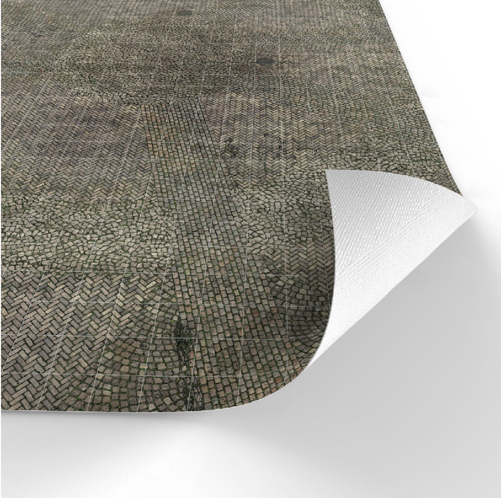 Pavement dry-erase RPG mat 80x80 cm with square grid