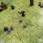 Grass dry-erase RPG mat 50x50 cm with square grid