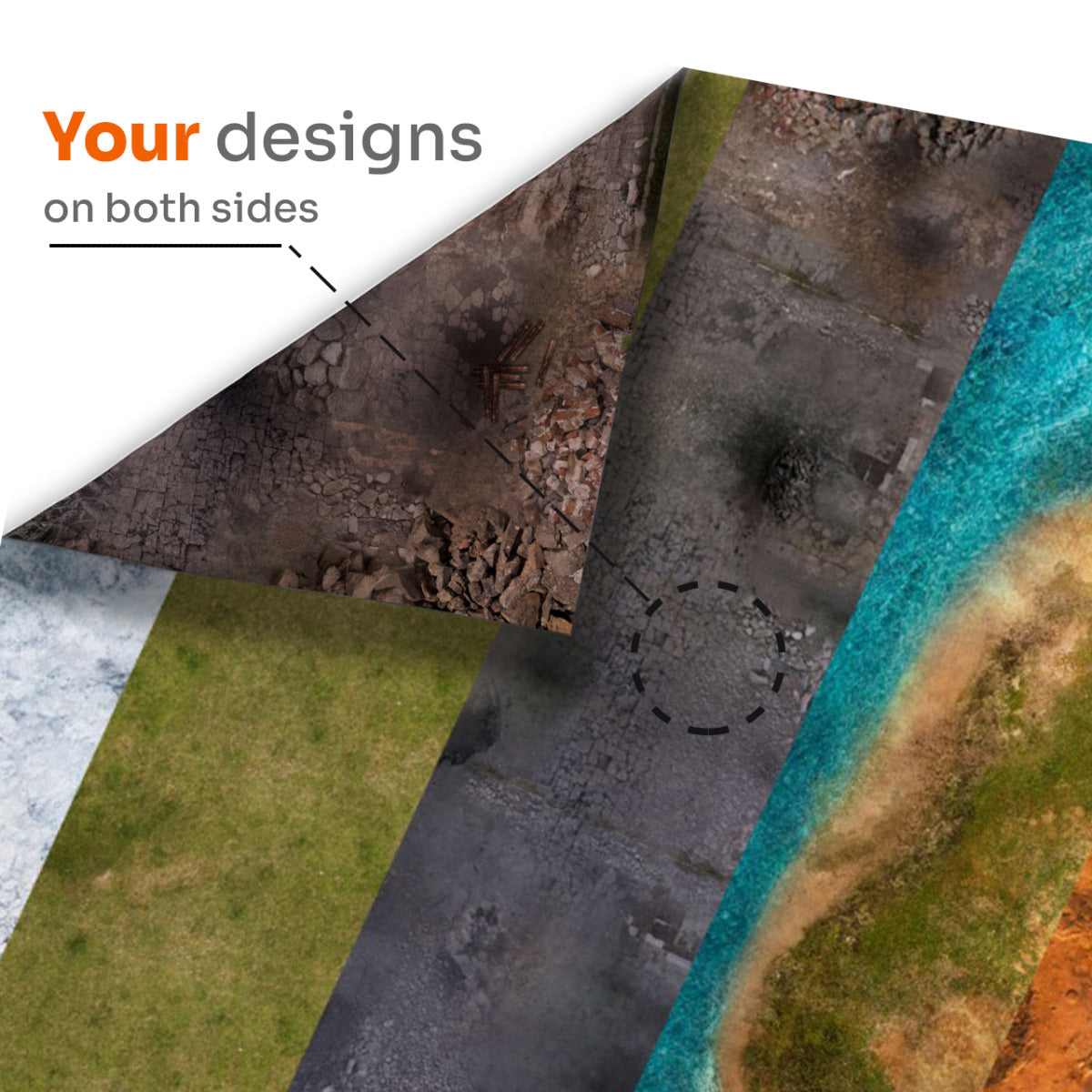 Customized double-sided latex mat