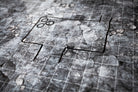 Dungeon dry-erase RPG mat 50x50 cm with square grid