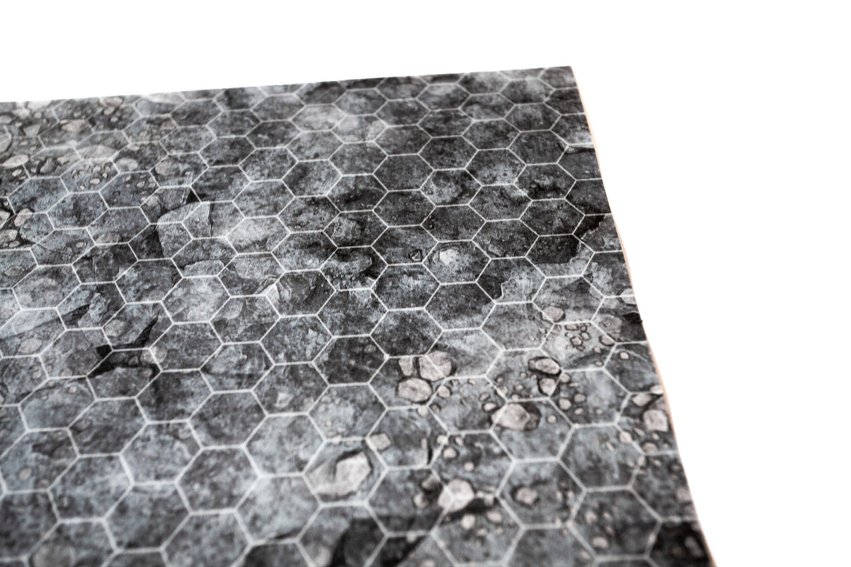 Dungeon dry-erase RPG mat 80x80 cm with hexagonal grid