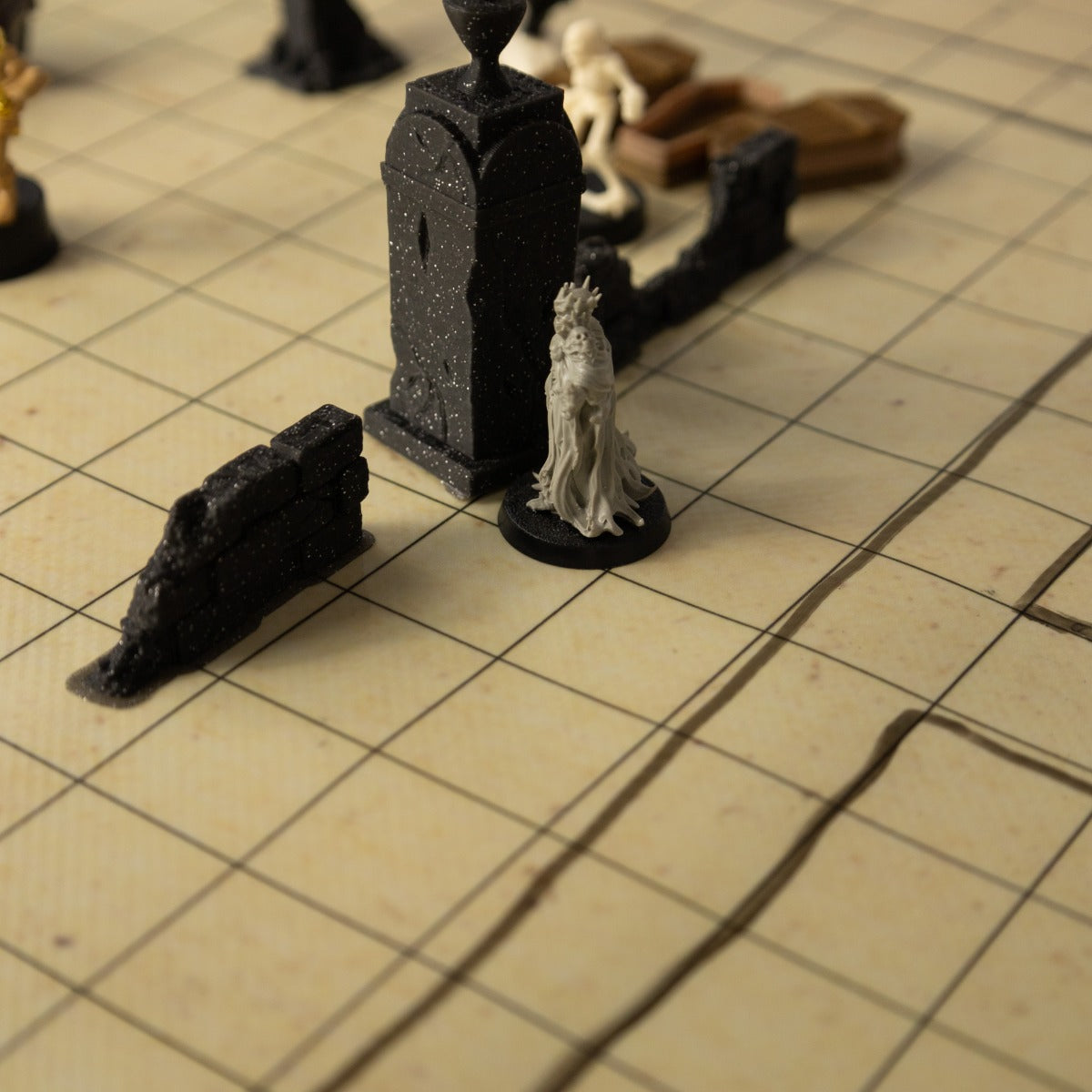 Papyrus dry-erase RPG mat 80x80 cm with square grid