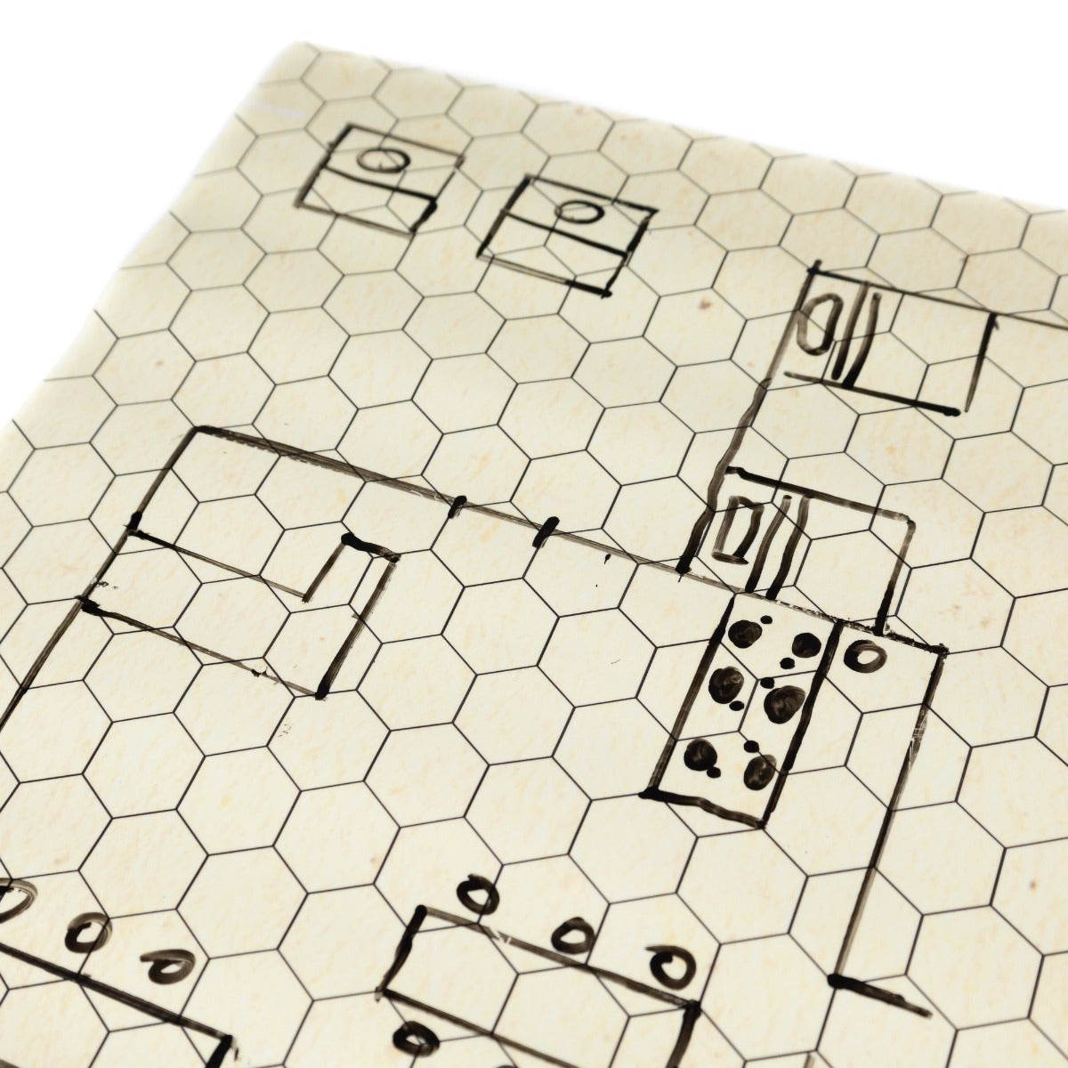 Papyrus dry-erase RPG mat 80x80 cm with hexagonal grid