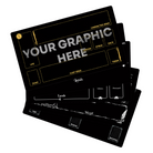 Mat with grid for your card game 61 x 35,5 cm