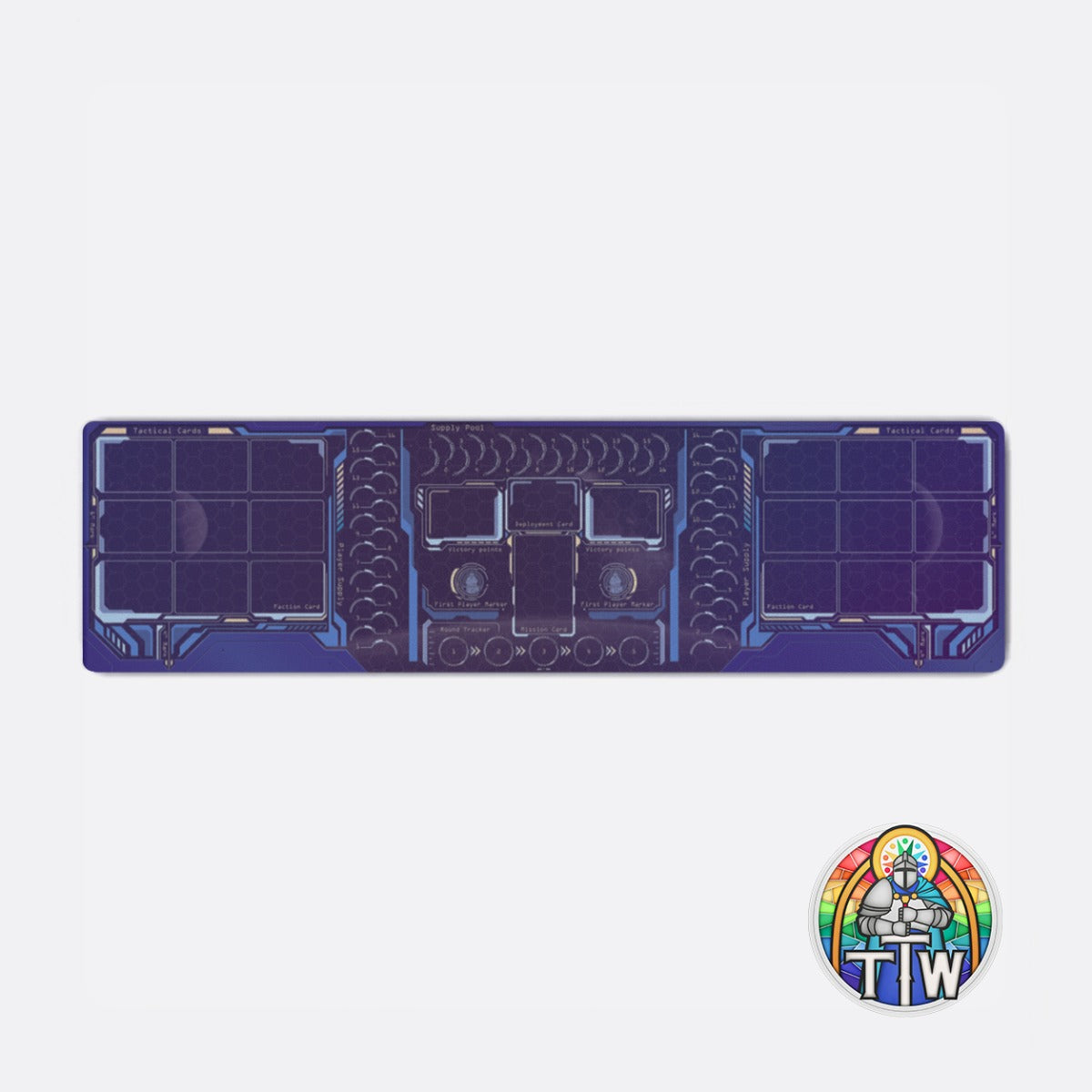 The Console 12"x44" / 30,5 x 112 cm – A StarCraft TMG Sideboard – top view