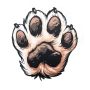 Mug coaster - Paw 11,8x13,4 cm / 4,6"x5,2"