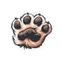 Mug coaster - Paw 11,8x13,4 cm / 4,6"x5,2"