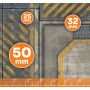 Infinity 48”x48” / 122x122 cm - double-sided rubber mat
