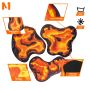 Rubber 2D terrain set - Lava lakes