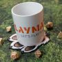 Mug coaster - Paw 11,8x13,4 cm / 4,6"x5,2"