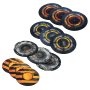 Rubber objective markers compatible with Warhammer: Kill Team 9,1cm / 3,6"