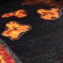 Rubber 2D terrain set - Lava lakes