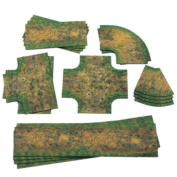 Muddy roads - 2D Road set (width 7,6 cm / 3")
