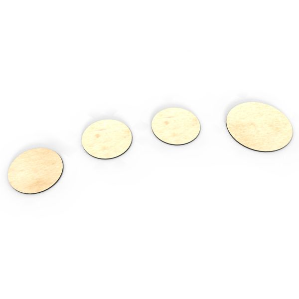 Dry-erase token set 3'' i 4'' - 3 + 1 pcs.