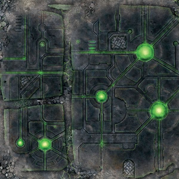 DeathWorld Tomb 36”x36” / 91,5x91,5 cm - single-sided rubber mat