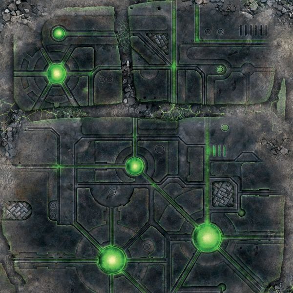 DeathWorld Tomb 36”x36” / 91,5x91,5 cm - double-sided rubber mat