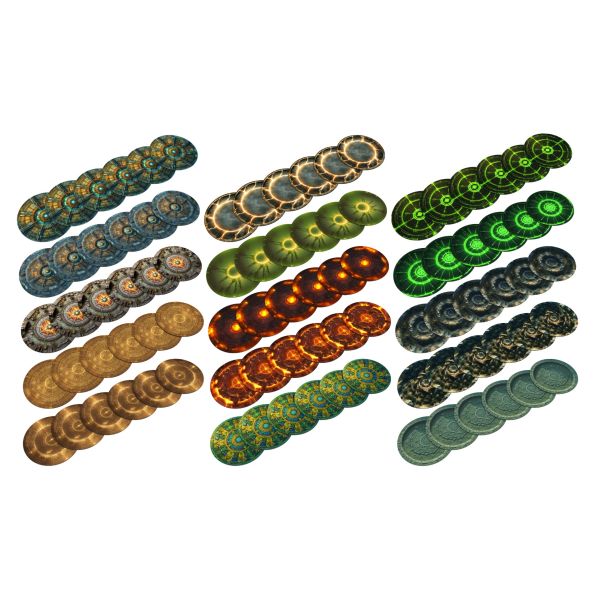 Rubber objective markers compatible with Age of Sigmar 4e 7,6"/19,24 cm
