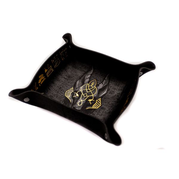 Anubis - Premium Dice Tray with gold trim