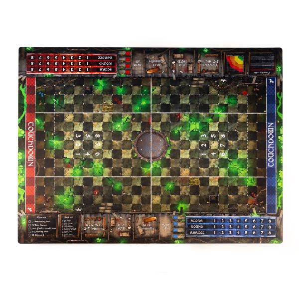 Canal 35,5" x 27,5" / 90cm x 70cm - single-sided rubber mat compatible with Blood Bowl s3
