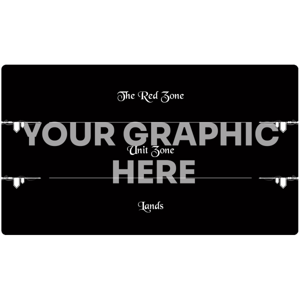 Custom cardgame mat with grid compatible with MTG Standard 61 x 35,5 cm