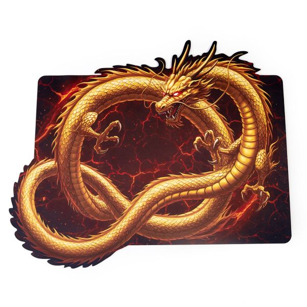 Rubber mat for card games 24"x14" / 61x35,5 cm - Golden Dragon