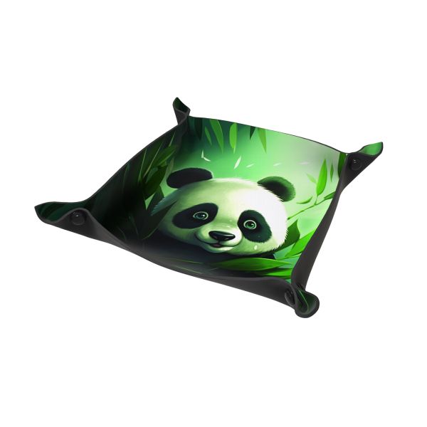 Dice Tray - Forest Panda 22x22 cm