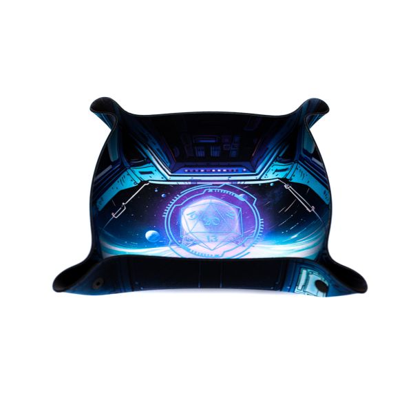 Spaceship HUD - Premium Dice Tray glowing in the dark