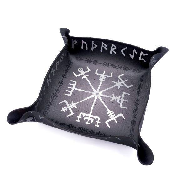 Viking Saga - Premium Dice Tray with silver trim