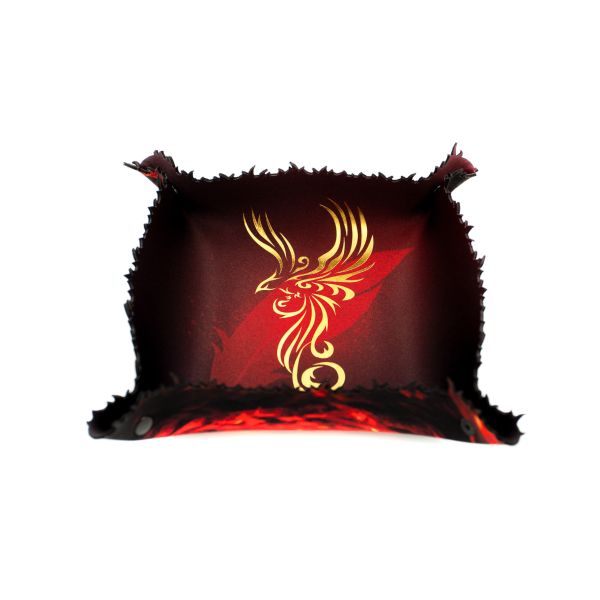 Phoenix - Premium Dice Tray with gold trim