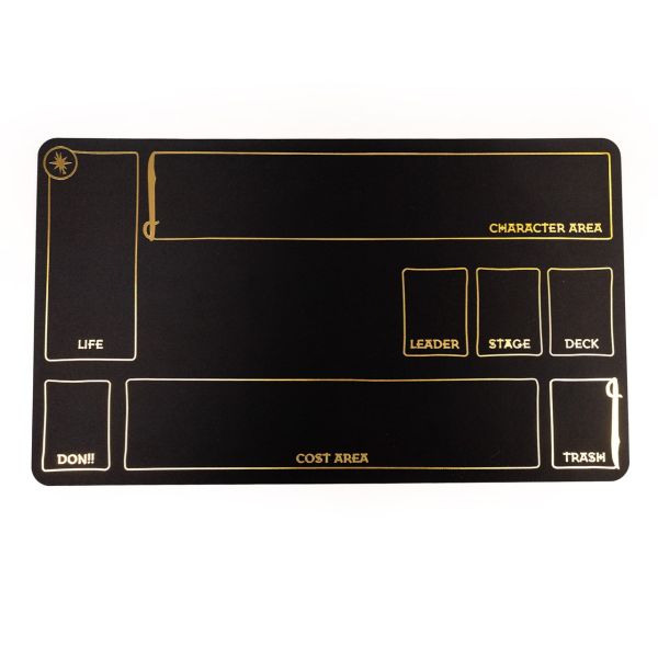 Rubber premium mat with golden grid compatible with One Piece 24"x14" / 61x35,5 cm