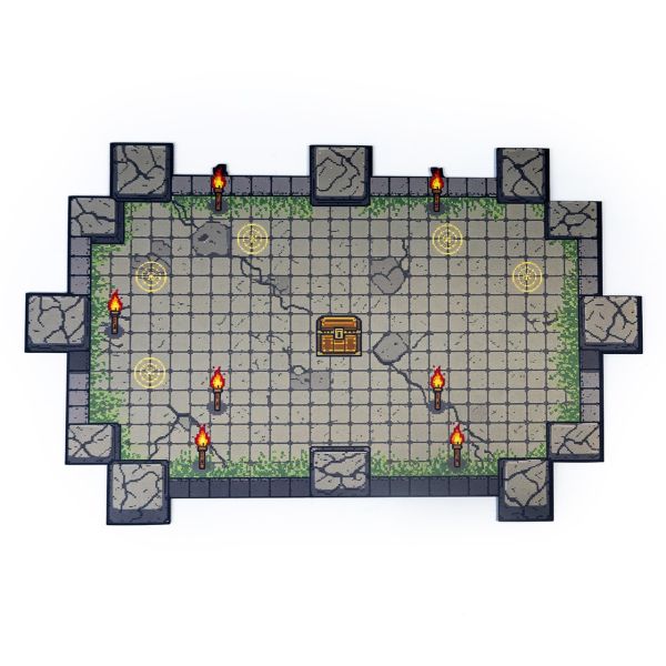Pixel Dungeon - 24"x14" / 61x35,5 - Rubber mat for card games