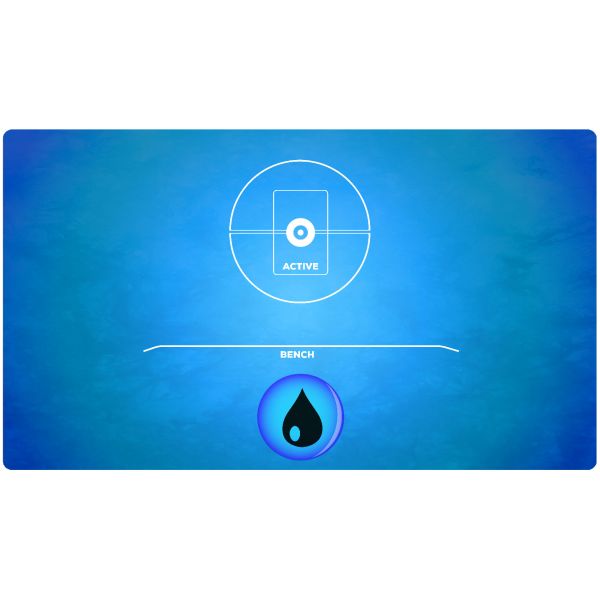 Rubber mat compatible with  Pokemon - Water 24"x14" / 61x35,5 cm