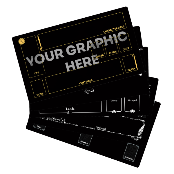 Mat with grid for your card game 61 x 35,5 cm