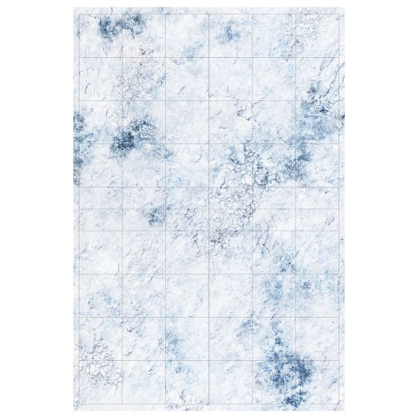 Ice 54"x36" / 137x91,5 cm - single-sided rubber mat with grid compatible with StarCraft TMG