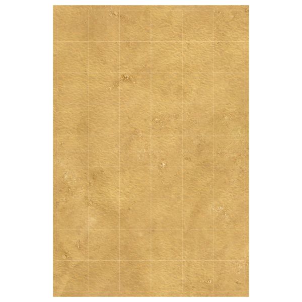 Sandy Desert 54"x36" / 137x91,5 cm - single-sided rubber mat with grid compatible with StarCraft TMG