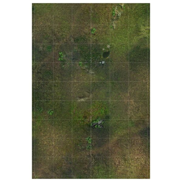 Swamp 54"x36" / 137x91,5 cm - single-sided rubber mat with grid compatible with StarCraft TMG