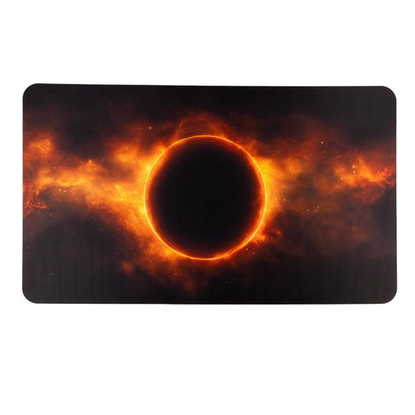 Planet on fire - 24"x14" / 61x35,5 - Rubber mat for card games