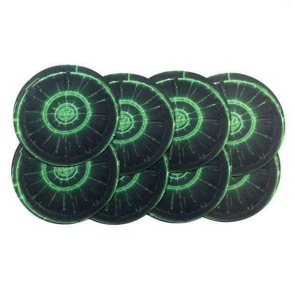 Rubber objective markers compatible with Age of Sigmar 4e 7,6"/19,5cm - Enchanted Glyph - 8pcs
