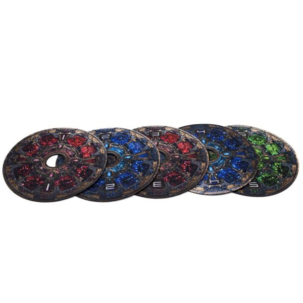 Protoss 2D Zones Set - Rubber 2D Zones Compatible with Starcraft - 7.2"