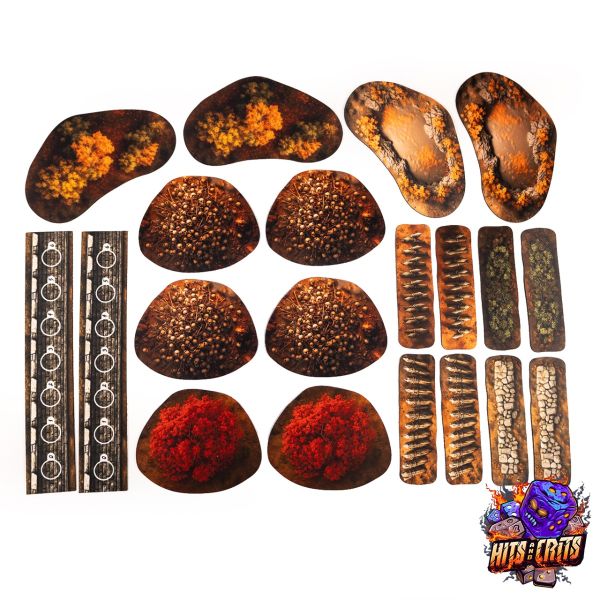 2D Terrain Set Hits & Crits compatible with A song of Ice and Fire - Bloody Dawn