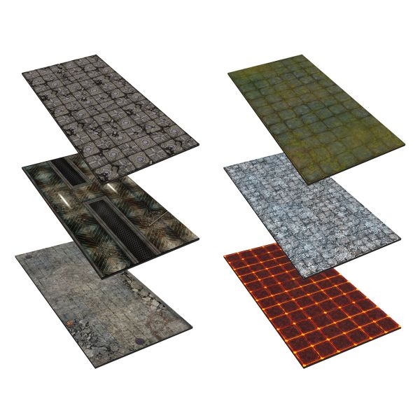 Rubber zones compatible with Warhammer 40K - 12"x6" / 30,5x15cm