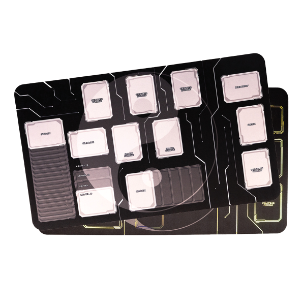 Yin & Yang - Rubber mat for card games compatible with Weiss Schwarz with grid 24"x14" / 61x35,5 cm